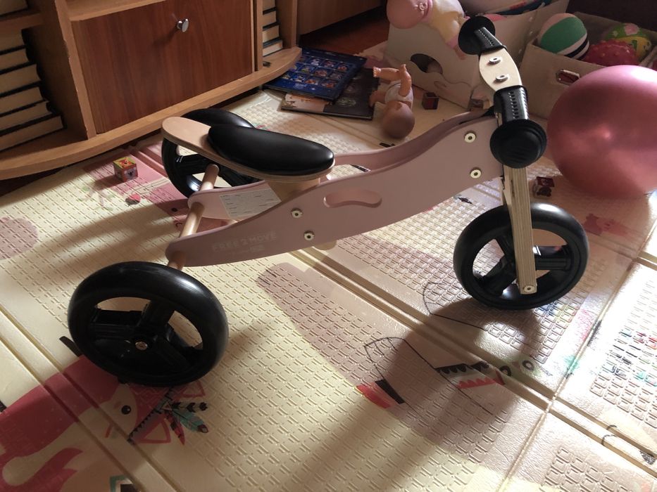 Vand tricicleta 2in1 din lemn