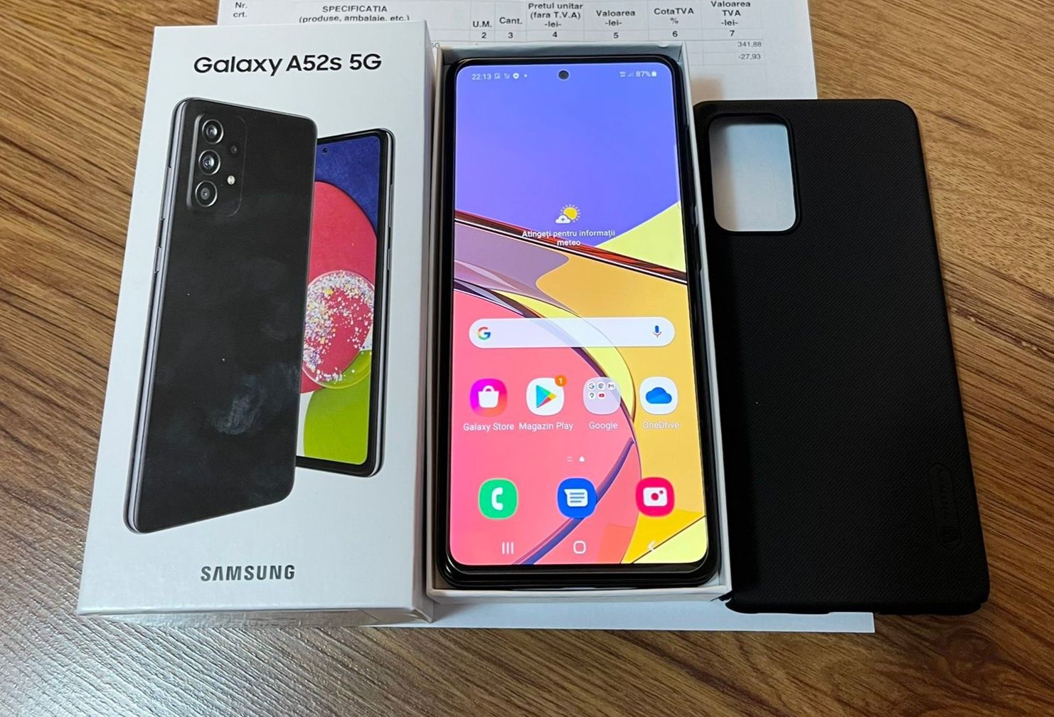 SAMSUNG A52S 128GB/6GB Black, Neverlock, Full box