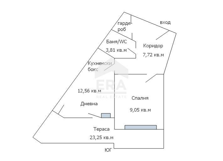 Двустаен южен апартамент за продажба, с морска панорама, в новопострое