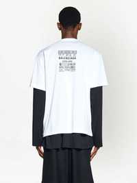 BALENCIAGA Garde-Robe Care Label Logo Oversized Тениска XS (M) и M (L)