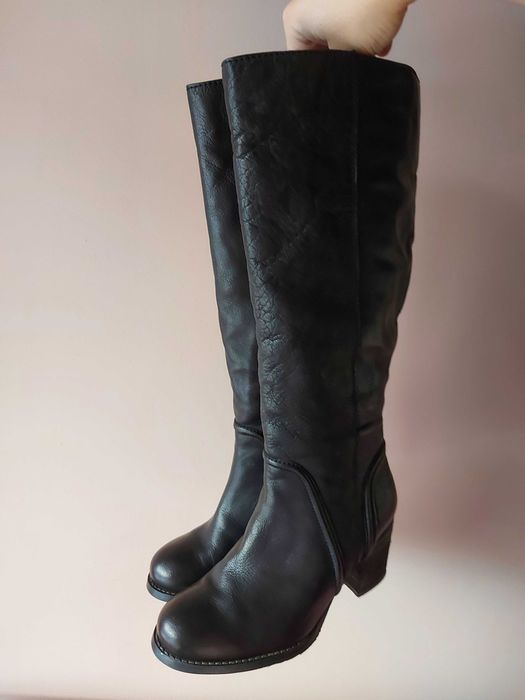 Cizme cu toc din piele naturală 36