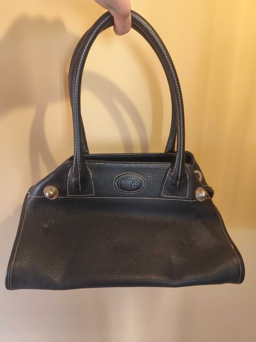 Кожена чанта (естествена кожа) + портмоне