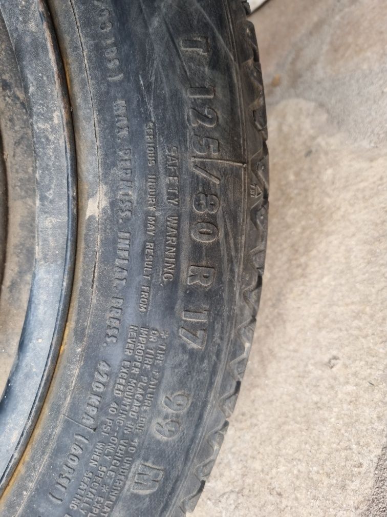 Резервна гума патерица за Bmw e60 e61 125/80/17
