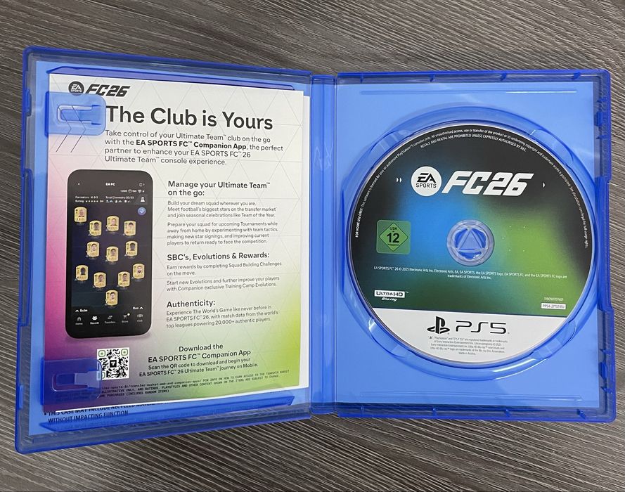 Продам диск FC 26 на PS5
