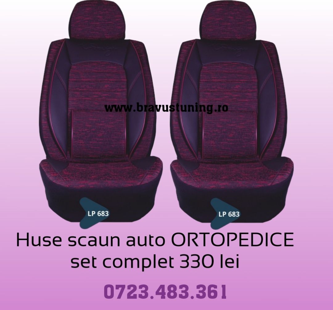 Huse scaun auto ORTOPEDICE Audi, Skoda, Passat, Jetta, Opel, Logan etc