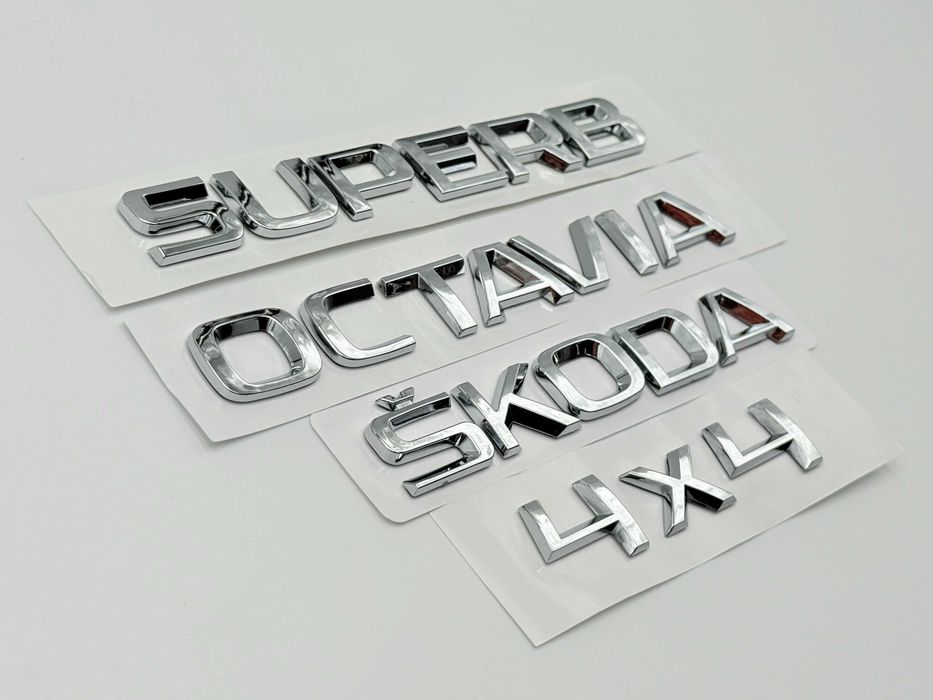Emblema Compatibila Skoda/Octavia/Superb/4x4 crom spate