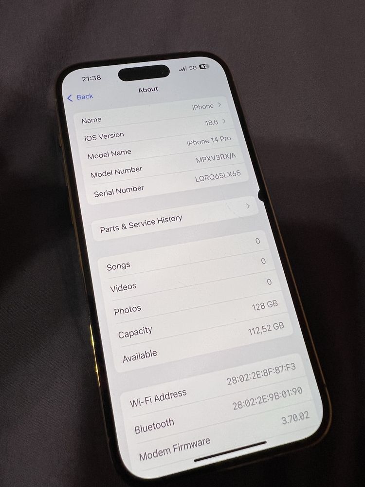 Iphone 14 Pro Gold 128GB