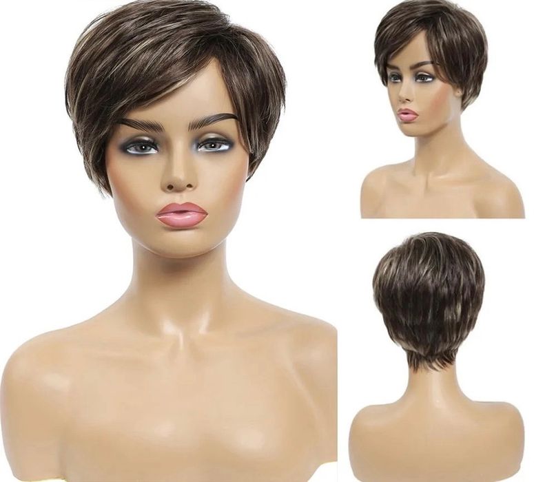 Peruca Z92 (Daira-Shop.ro) Satena Scurta Castanie Breton Suvite blonde