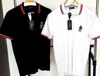 ‼️‼️Tricou Polo Ralph Lauren ALB/NEGRU‼️ colecția premium