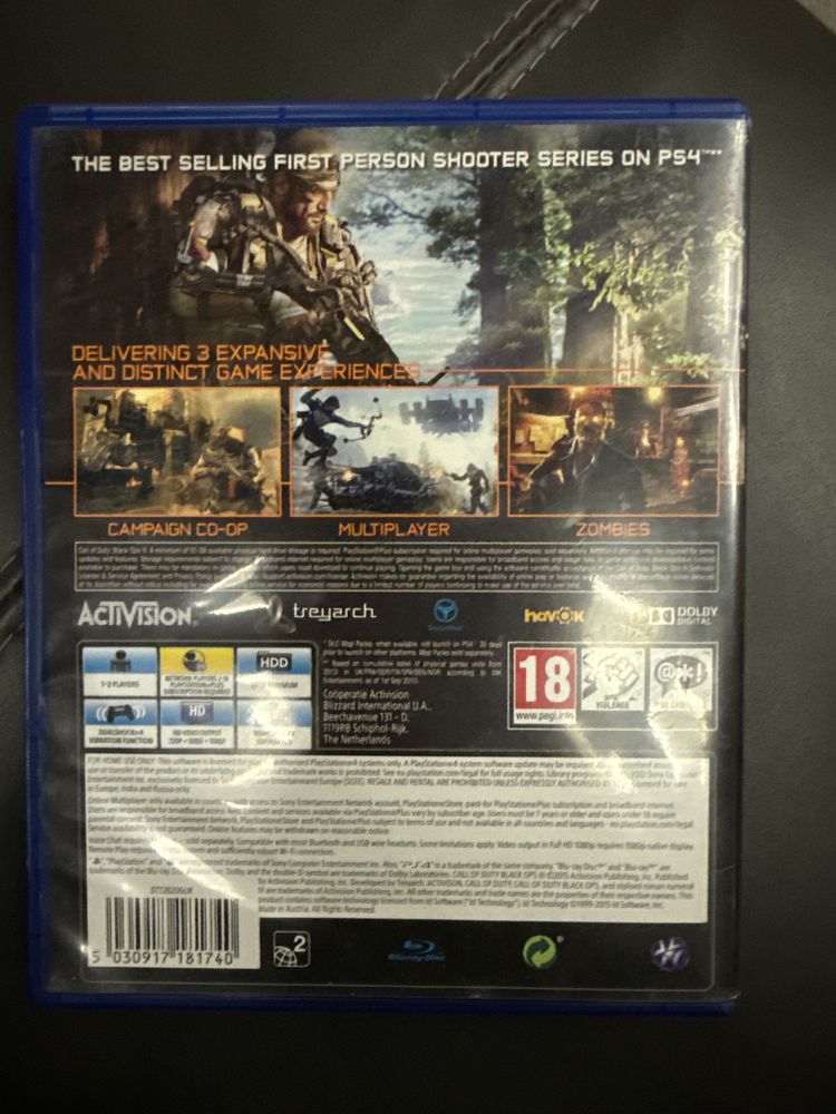 Call of Duty black ops 3 диск на playstation