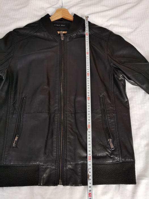 Geaca piele Zara bărbați mărimea L calitate înaltă