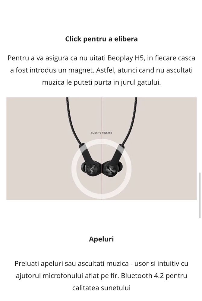 Casti wireless Beoplay H5