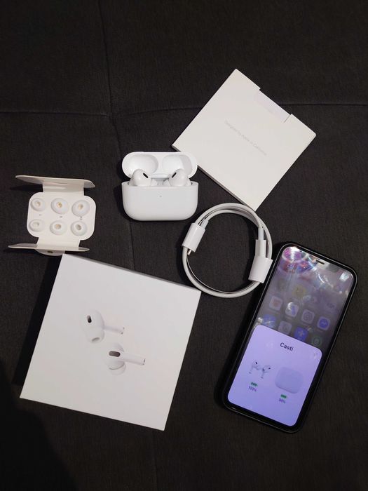 Căști Wireless Airpods pro 2 - Anulare Zgomot - Sigilate