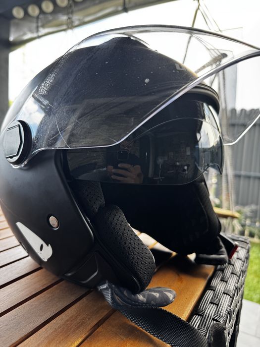 Casa motocicleta/scuter semi integrala (open-face) Ufo Plast Nixie