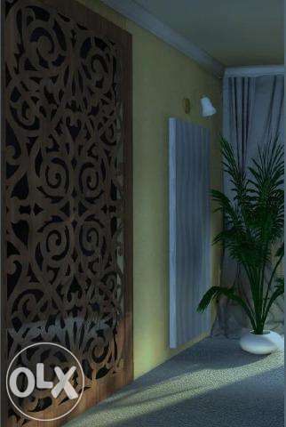 Panou decorativ traforat  MDF sau lemn masiv pereti decorativi 3d