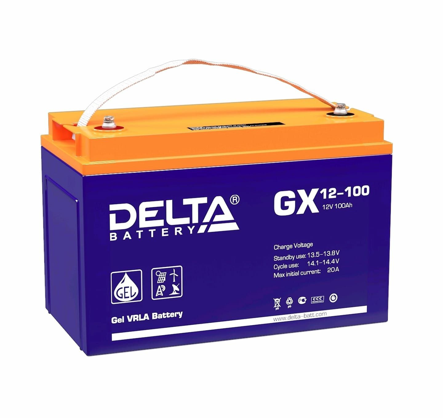 АКБ  DELTA GX=12-100А=12-150А=12-200А=12-230А=.Срок службы 15 лет.