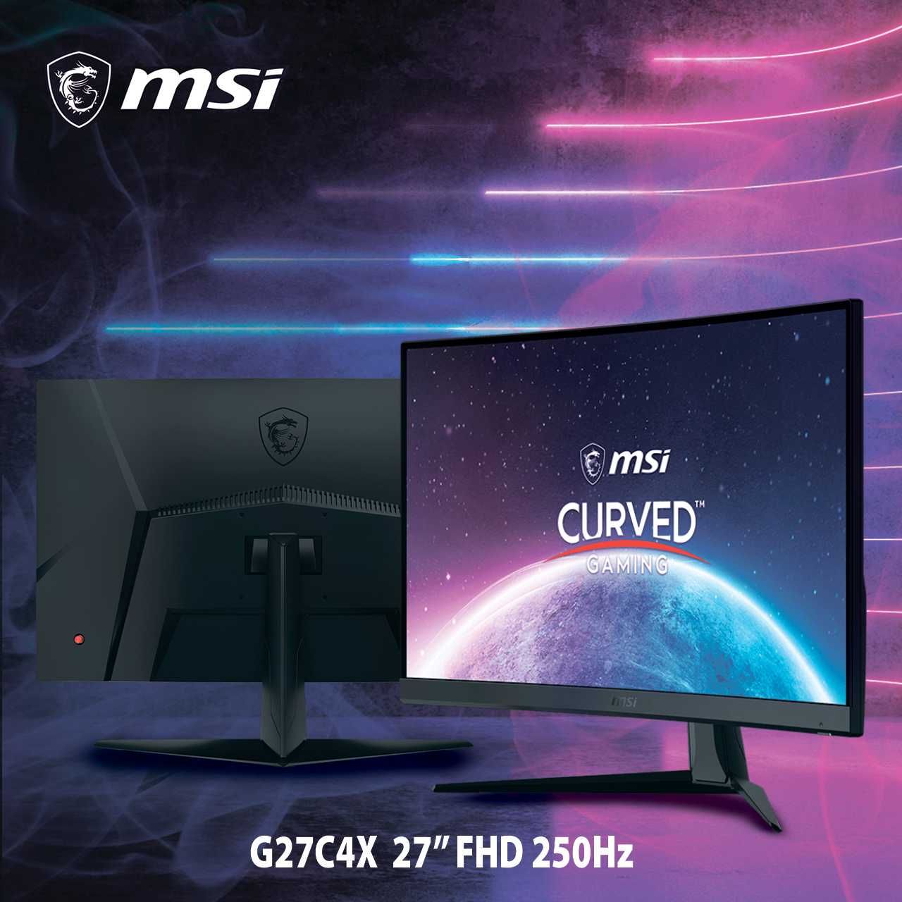 Мониторы от бренда MSI G27C4X 27" IPS FHD 250Hz Curved Gaming