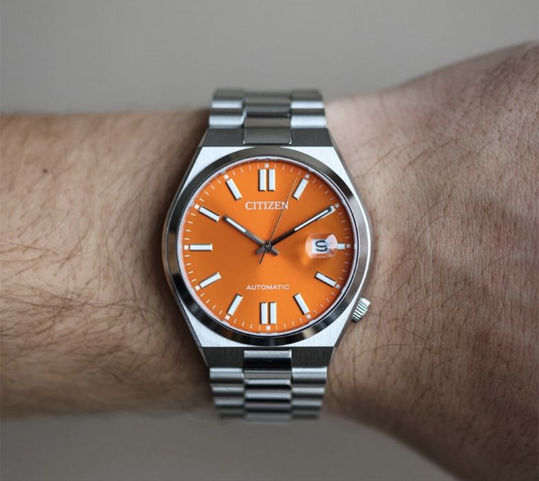 Нов Мъжки Часовник Citizen Tsuyosa Automatic NJ0151-88M – Orange Dial