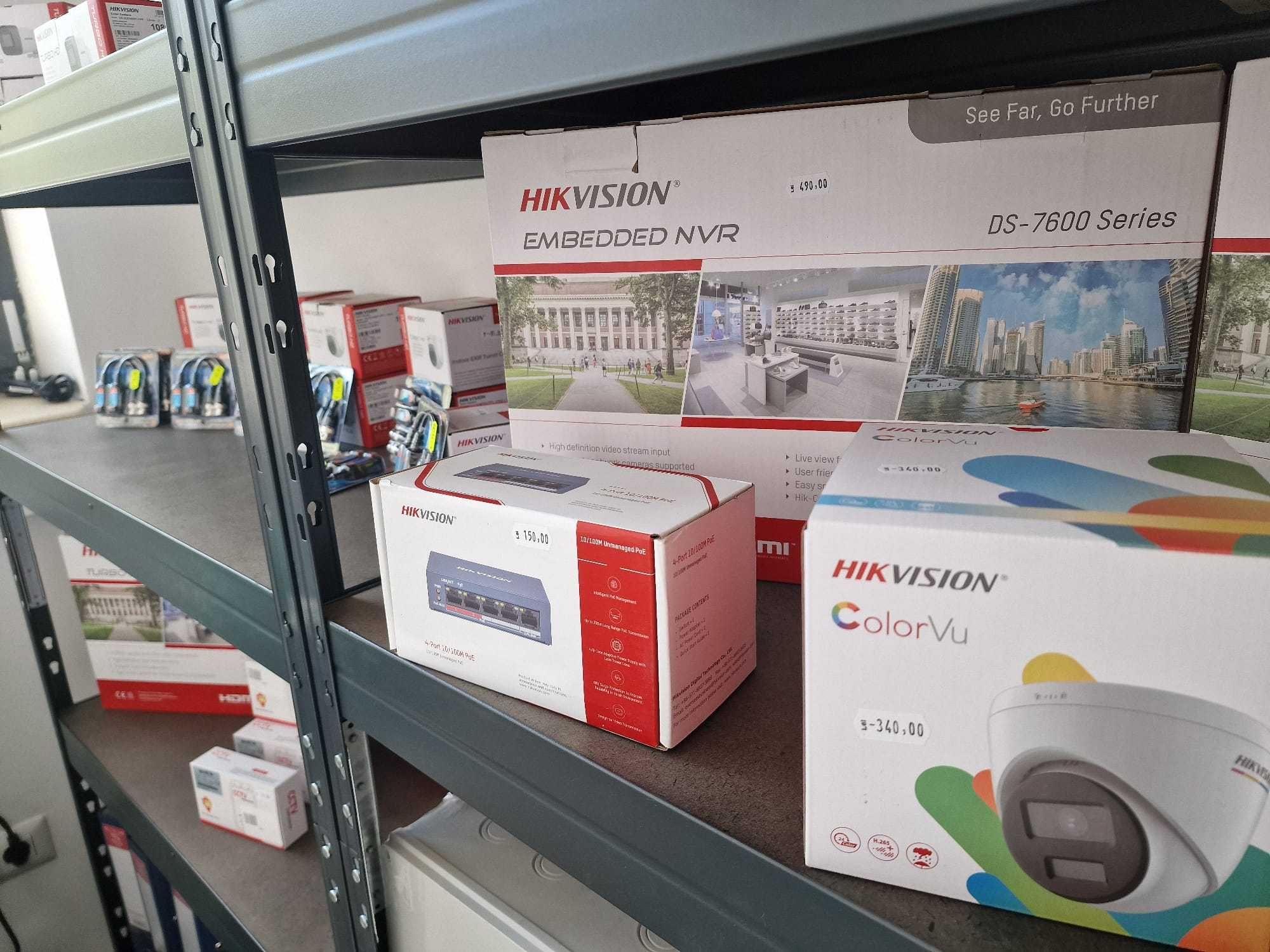 Sistem supraveghere 4 camere IP COLOR VU Hikvision