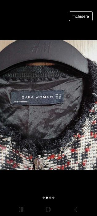 Sacou dama Zara, XS-S