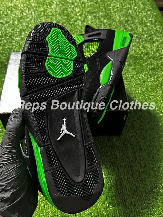 Air Jordan Retro 4 Green Thunder Calitate Premium