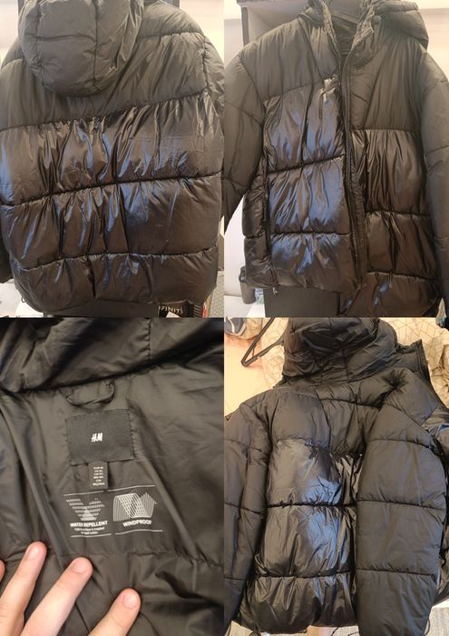 Geacă H&M, mărime XL, neagră.