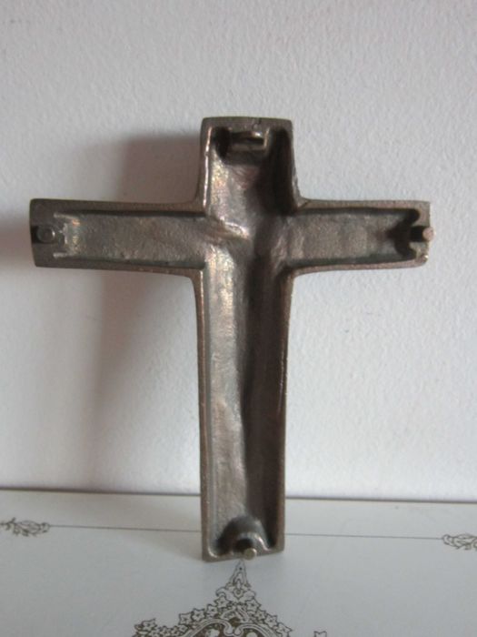 cadou rar Weinert Cruce Crucifix Corpus Christi bronz design stilizat