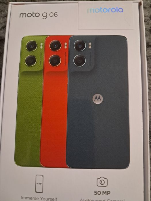 Telefon mobil Motorola Moto g06, 4GB RAM, 128GB, nou, sigilat,  garan