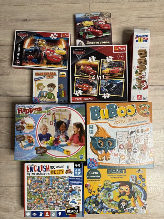 Lot / Set de 9 jocuri pentru copii 2-8 ani