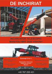 Inchiriez incarcator telescopic Manitou mrt 2660 vision+