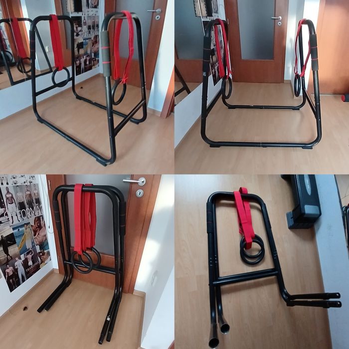 Vand aparat cadru manere paralele inele dips flotari ramat tractiuni