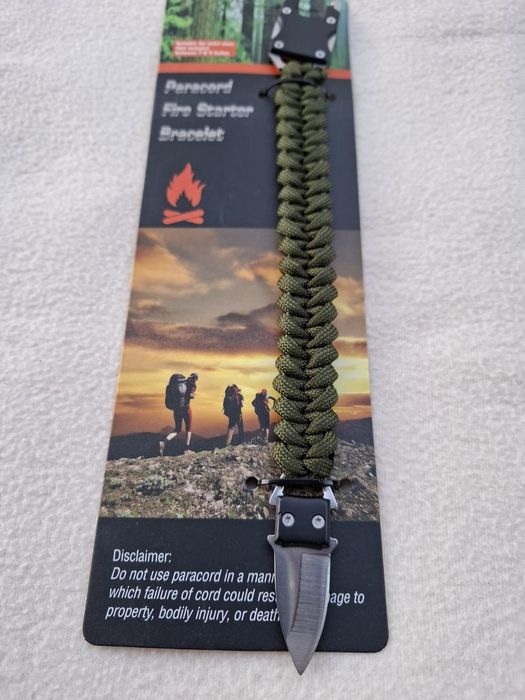 Гривна за оцеляване от паракорд с ножче