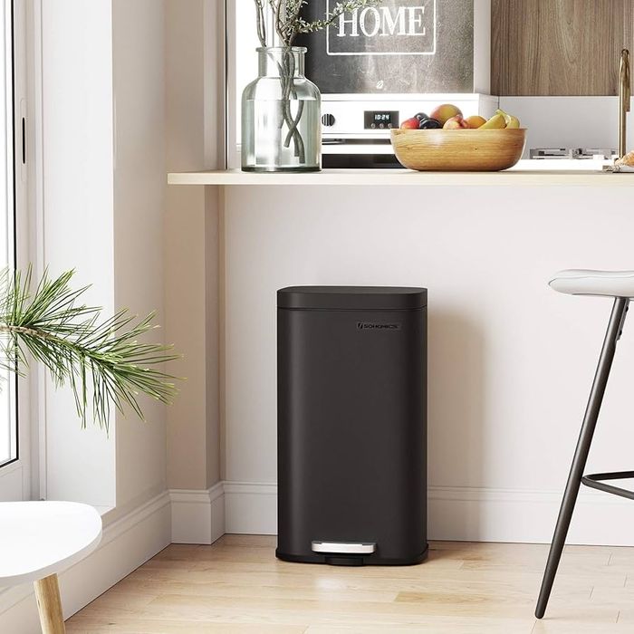 Кухненски кош за боклук 30 литра, с педал и капак с плавно затваряне