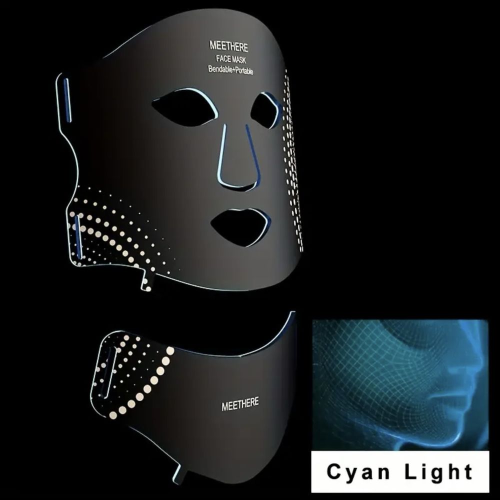 LED Маска за Лице и Шия – 7 Цвята Светлина за Цялостна Грижа за Кожата
