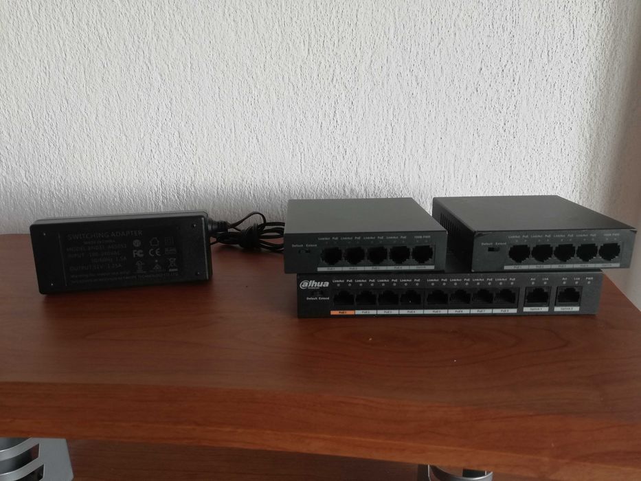 Dahua POE switch 3 броя