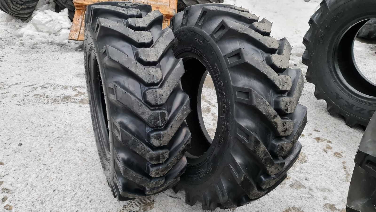 Anvelope noi 12.5/80-18 OZKA 14 pliuri cauciucuri buldoexcavator