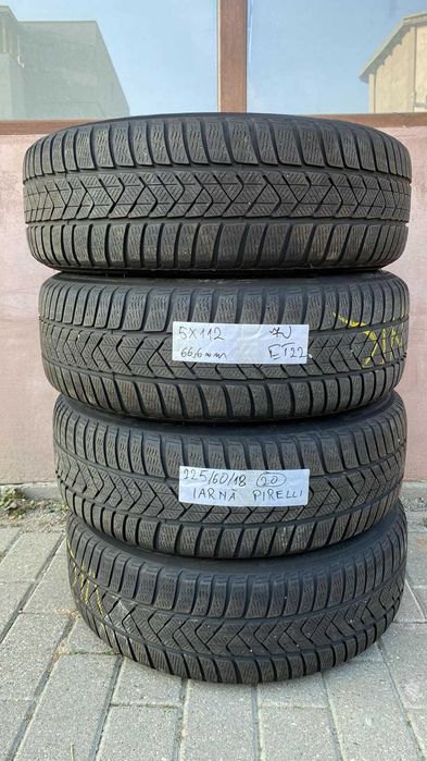 jante bmw seria 5 G 30 G 31 X1  G11 G12 5X112 Iarna 225 60 18 pirelli