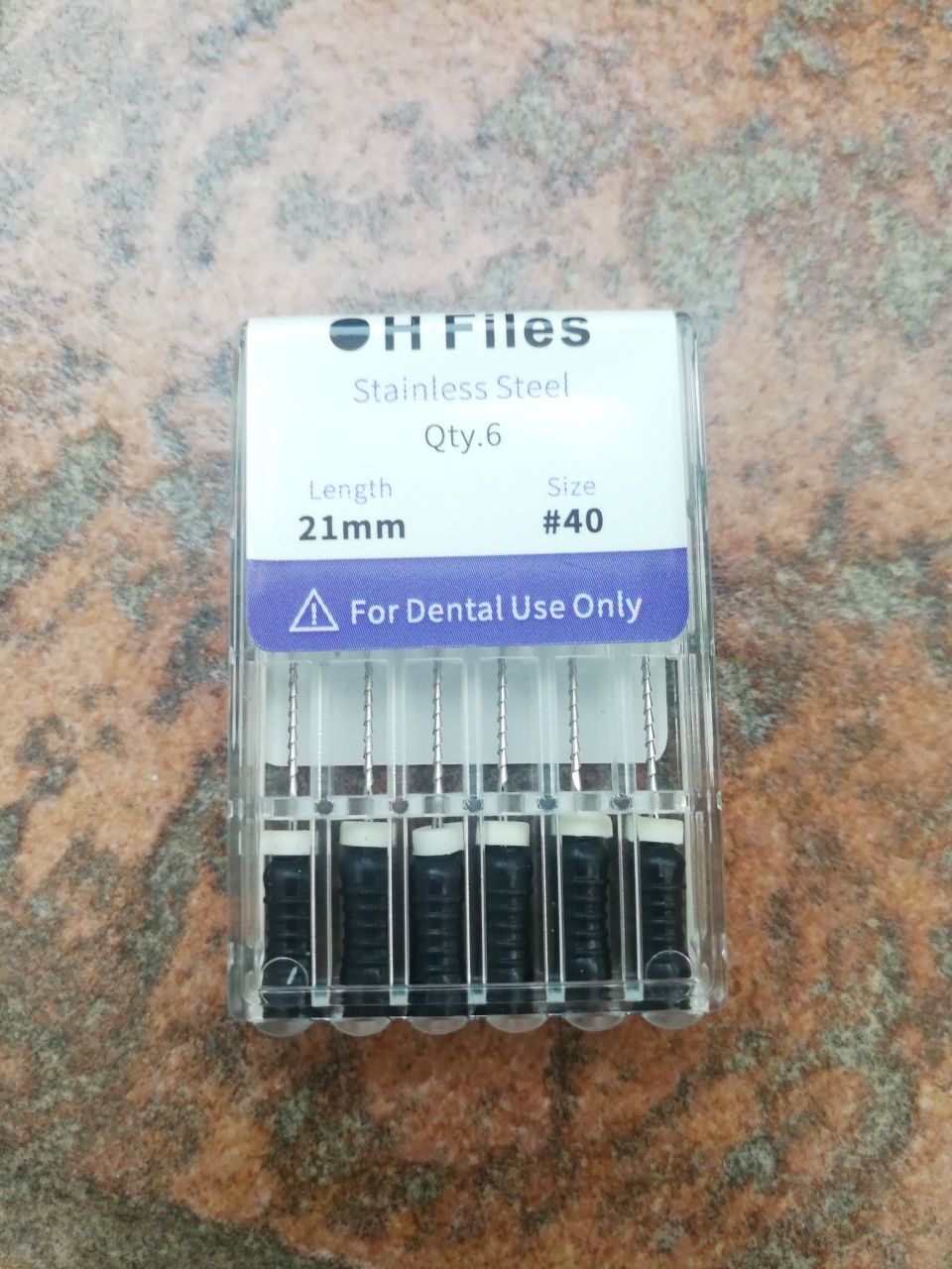 Ace endodontice H files 40 21mm otel