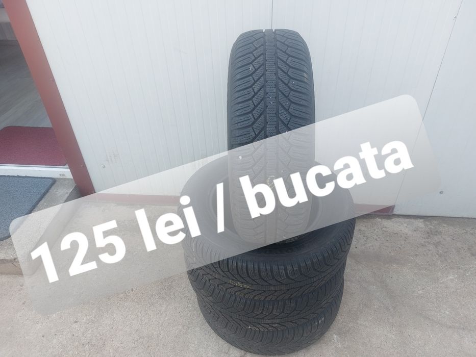 125 lei bucata! Set anvelope M+S/IARNA 195 65 15 Semperit! 7 mm