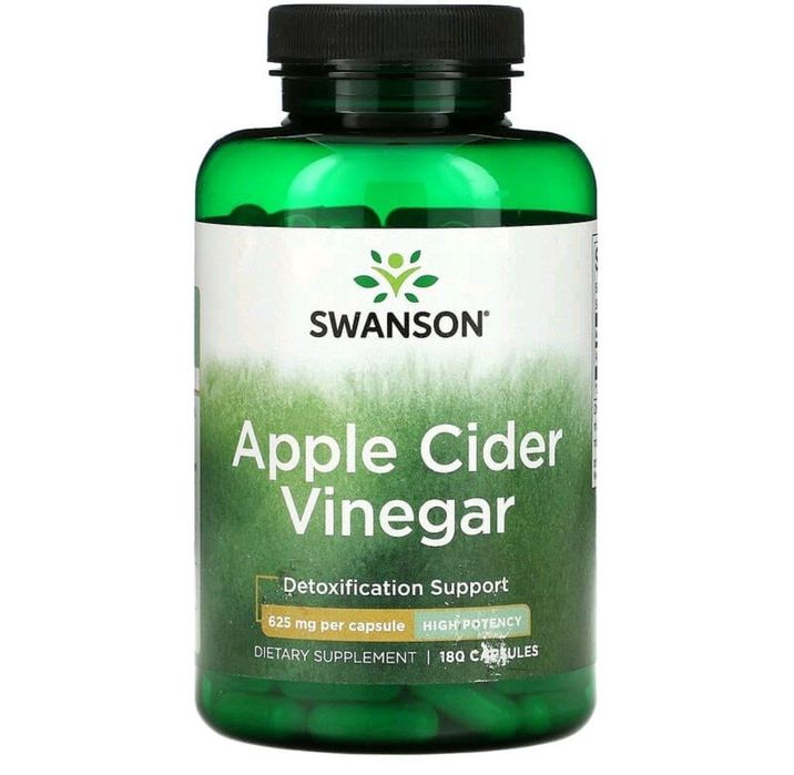 Яблочный уксус, 625 мг, 180 капсул