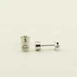 Cercei din aur alb 18k, 2,53 grame, diamante~0,41 ct.-cod 4110