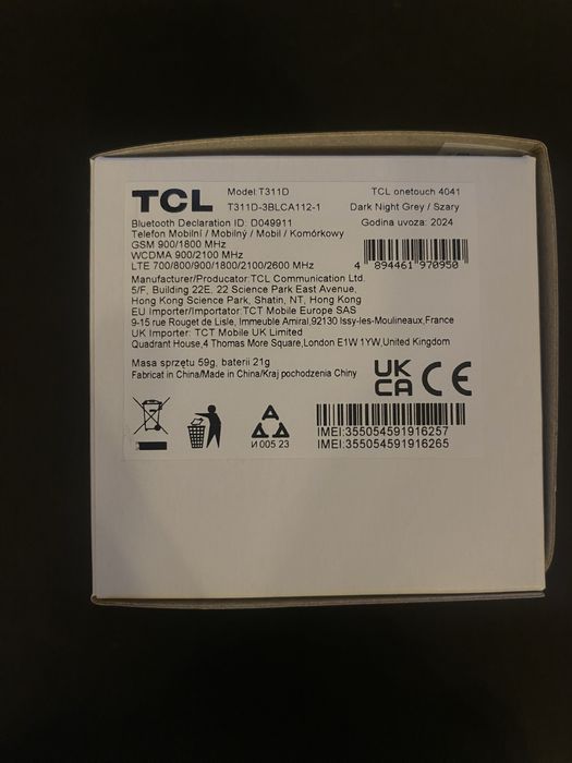 Телефон TCL onetouch 4041