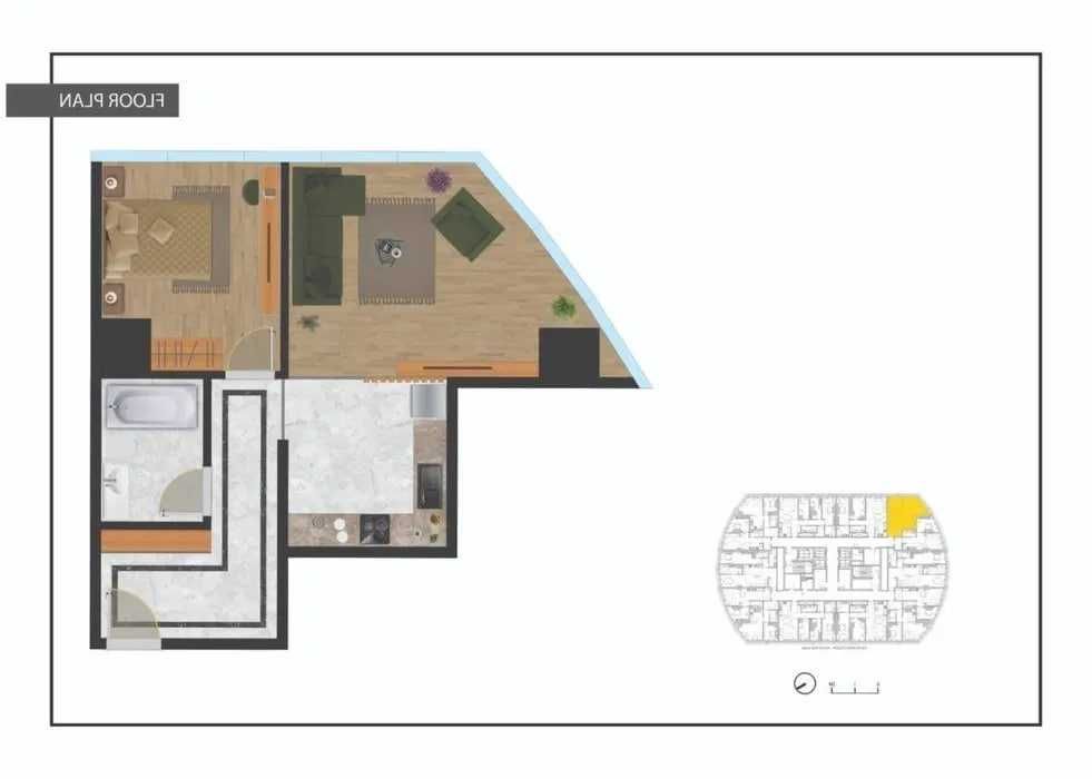 СРОЧНО ПРОДАЁТСЯ 2ком квартира на ЖК Piramit towers 27-этаж