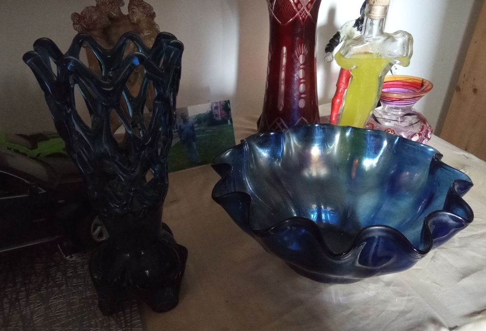 Vaza ceramică colorate.