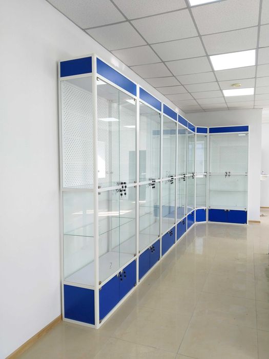 Прилавок витрина, стеклянная, metal oynaly vitrina va prilavkalar