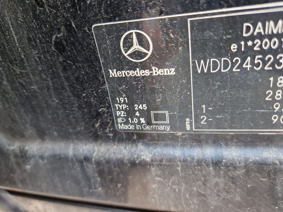 Dezmembrez piese Mercedes B class w245 facelift B150 benzina automat