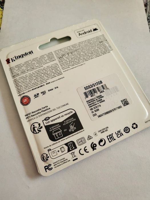 Card de memorie Kingston SD 512GB