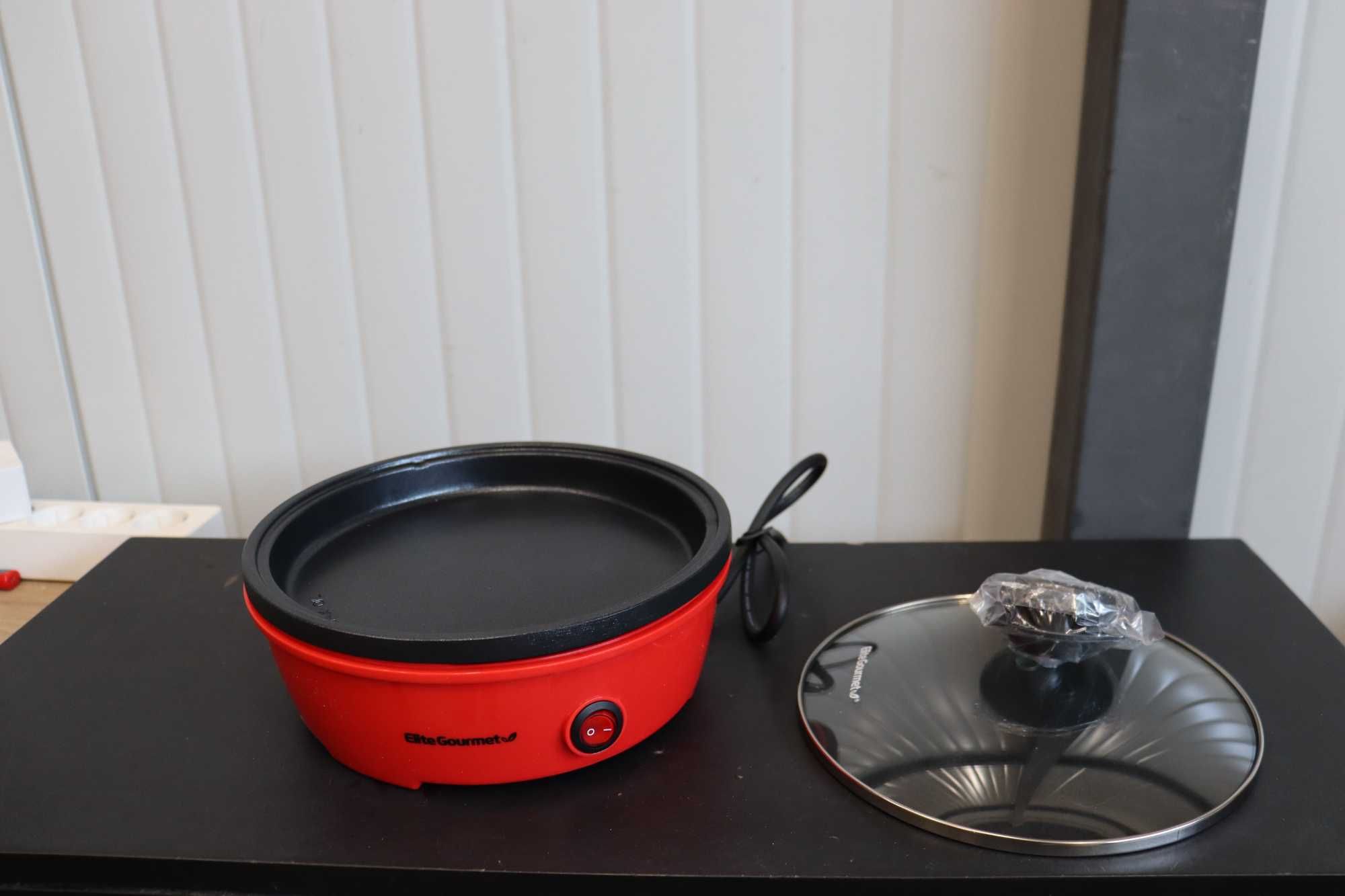 Elite Gourmet, бързо загряване, 650W ел. тиган с незалепващо покритие