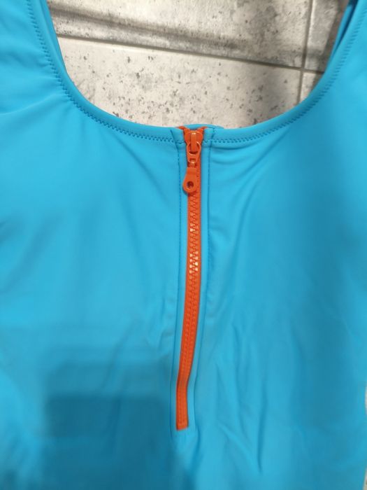 Costum de baie întreg shekini – sport, decolteu adânc cu fermoar, spat