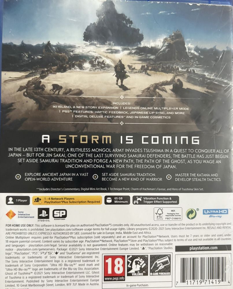 Ghost of tsushima Director‘s cut ps5 РАЗОПАКОВАНА
